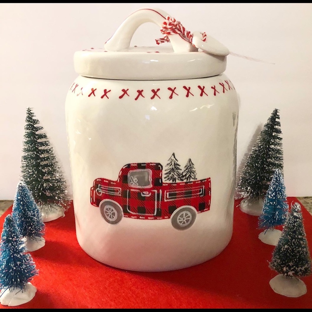Red truck cookie jar